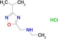 N-[(3-isopropyl-1,2,4-oxadiazol-5-yl)methyl]ethanamine hydrochloride