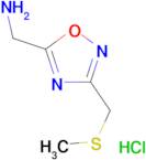 ({3-[(methylthio)methyl]-1,2,4-oxadiazol-5-yl}methyl)amine hydrochloride