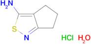 5,6-dihydro-4H-cyclopenta[c]isothiazol-3-amine hydrochloride hydrate