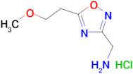 {[5-(2-methoxyethyl)-1,2,4-oxadiazol-3-yl]methyl}amine hydrochloride