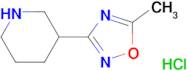 3-(5-methyl-1,2,4-oxadiazol-3-yl)piperidine hydrochloride
