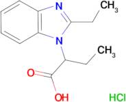 2-(2-ethyl-1H-benzimidazol-1-yl)butanoic acid hydrochloride