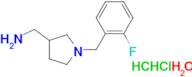 {[1-(2-fluorobenzyl)-3-pyrrolidinyl]methyl}amine dihydrochloride hydrate