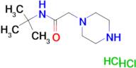 N-(tert-butyl)-2-(1-piperazinyl)acetamide dihydrochloride