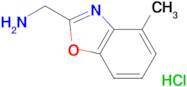 [(4-methyl-1,3-benzoxazol-2-yl)methyl]amine hydrochloride