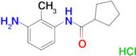 N-(3-amino-2-methylphenyl)cyclopentanecarboxamide hydrochloride