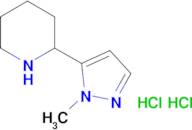 2-(1-methyl-1H-pyrazol-5-yl)piperidine dihydrochloride