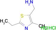 [(2-ethyl-4-methyl-1,3-thiazol-5-yl)methyl]amine dihydrochloride