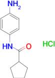 N-(4-aminophenyl)cyclopentanecarboxamide hydrochloride