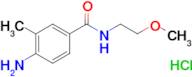 4-amino-N-(2-methoxyethyl)-3-methylbenzamide hydrochloride