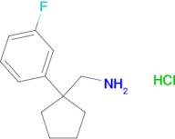 1-[1-(3-fluorophenyl)cyclopentyl]methanamine hydrochloride