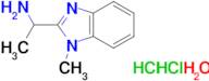 [1-(1-methyl-1H-benzimidazol-2-yl)ethyl]amine dihydrochloride hydrate