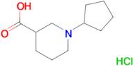 1-cyclopentyl-3-piperidinecarboxylic acid hydrochloride