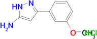 3-(3-methoxyphenyl)-1H-pyrazol-5-amine hydrochloride