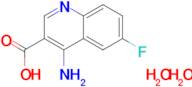 4-amino-6-fluoro-3-quinolinecarboxylic acid dihydrate