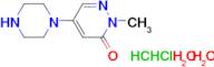 2-methyl-5-(1-piperazinyl)-3(2H)-pyridazinone dihydrochloride dihydrate
