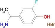 4-(1-aminoethyl)-2-fluorophenol hydrobromide