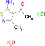 1-(5-amino-3-methyl-4-isothiazolyl)ethanone hydrochloride hydrate