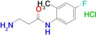3-Amino-N-(4-fluoro-2-methylphenyl)propanamide hydrochloride