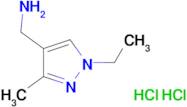 [(1-ethyl-3-methyl-1H-pyrazol-4-yl)methyl]amine dihydrochloride