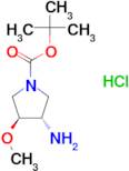 tert-butyl (3S,4S)-3-amino-4-methoxy-1-pyrrolidinecarboxylate hydrochloride