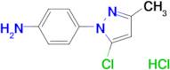 [4-(5-chloro-3-methyl-1H-pyrazol-1-yl)phenyl]amine hydrochloride