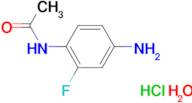 N-(4-amino-2-fluorophenyl)acetamide hydrochloride hydrate