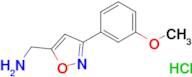 {[3-(3-methoxyphenyl)-5-isoxazolyl]methyl}amine hydrochloride