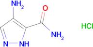 4-amino-1H-pyrazole-5-carboxamide hydrochloride