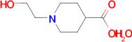 1-(2-hydroxyethyl)-4-piperidinecarboxylic acid hydrate