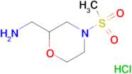 {[4-(methylsulfonyl)-2-morpholinyl]methyl}amine hydrochloride