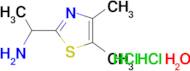 [1-(4,5-dimethyl-1,3-thiazol-2-yl)ethyl]amine dihydrochloride hydrate