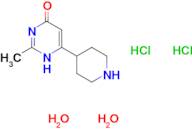 2-methyl-6-(4-piperidinyl)-4-pyrimidinol dihydrochloride dihydrate