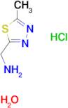 [(5-methyl-1,3,4-thiadiazol-2-yl)methyl]amine hydrochloride hydrate