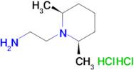 {2-[(2R,6S)-2,6-dimethyl-1-piperidinyl]ethyl}amine dihydrochloride