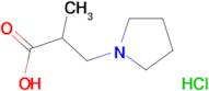 2-methyl-3-(1-pyrrolidinyl)propanoic acid hydrochloride