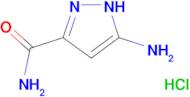 5-amino-1H-pyrazole-3-carboxamide hydrochloride