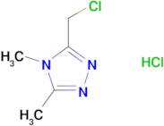 3-(chloromethyl)-4,5-dimethyl-4H-1,2,4-triazole hydrochloride