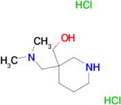 {3-[(dimethylamino)methyl]-3-piperidinyl}methanol dihydrochloride