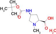 (4S)-4-[(tert-butoxycarbonyl)amino]-1-methyl-L-proline hydrate