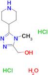 [4-Methyl-5-(4-piperidinyl)-4H-1,2,4-triazol-3-yl]methanol dihydrochloride hydrate