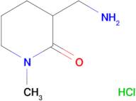 3-(aminomethyl)-1-methyl-2-piperidinone hydrochloride