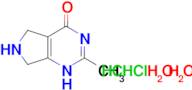 2-methyl-3,5,6,7-tetrahydro-4H-pyrrolo[3,4-d]pyrimidin-4-one dihydrochloride dihydrate