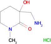 3-(aminomethyl)-3-hydroxy-1-methyl-2-piperidinone hydrochloride