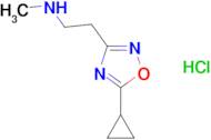 [2-(5-cyclopropyl-1,2,4-oxadiazol-3-yl)ethyl]methylamine hydrochloride