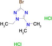 3-bromo-1-ethyl-N,N-dimethyl-1H-1,2,4-triazol-5-amine dihydrochloride