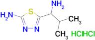 5-(1-amino-2-methylpropyl)-1,3,4-thiadiazol-2-amine dihydrochloride