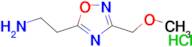 {2-[3-(methoxymethyl)-1,2,4-oxadiazol-5-yl]ethyl}amine hydrochloride