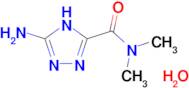 3-amino-N,N-dimethyl-1H-1,2,4-triazole-5-carboxamide hydrate