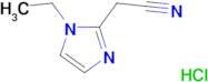 (1-ethyl-1H-imidazol-2-yl)acetonitrile hydrochloride